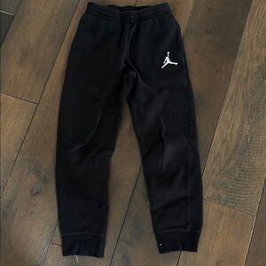 Jordan Kids Black Joggers with Logo